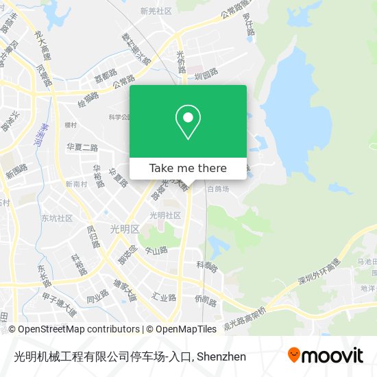 光明机械工程有限公司停车场-入口 map