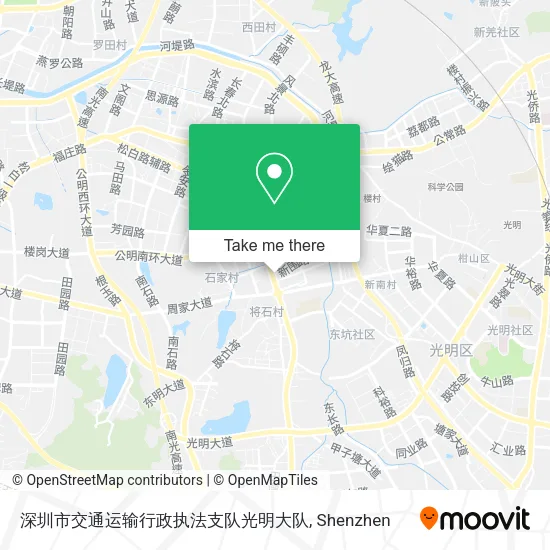 深圳市交通运输行政执法支队光明大队 map