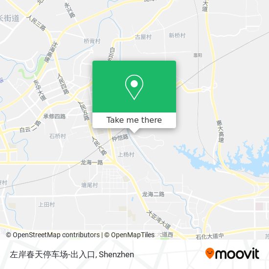 左岸春天停车场-出入口 map