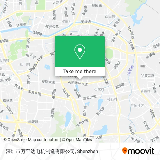 深圳市万至达电机制造有限公司 map