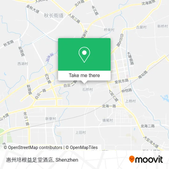 惠州培根益足堂酒店 map