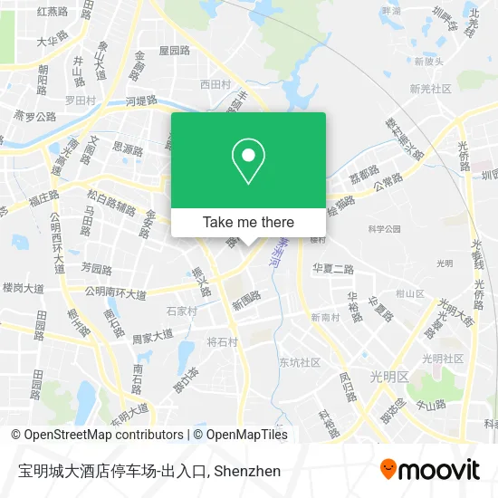 宝明城大酒店停车场-出入口 map