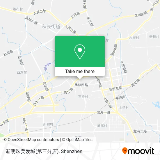 新明珠美发城(第三分店) map