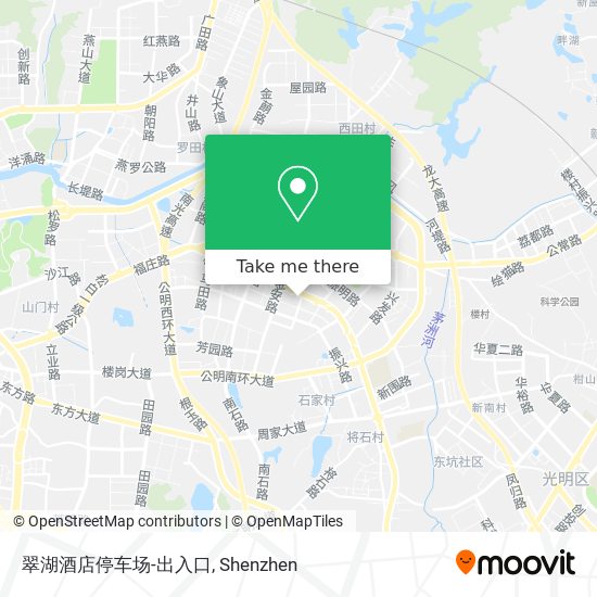 翠湖酒店停车场-出入口 map
