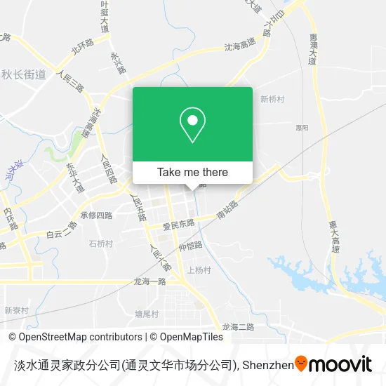 淡水通灵家政分公司(通灵文华市场分公司) map