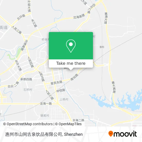 惠州市山间古泉饮品有限公司 map