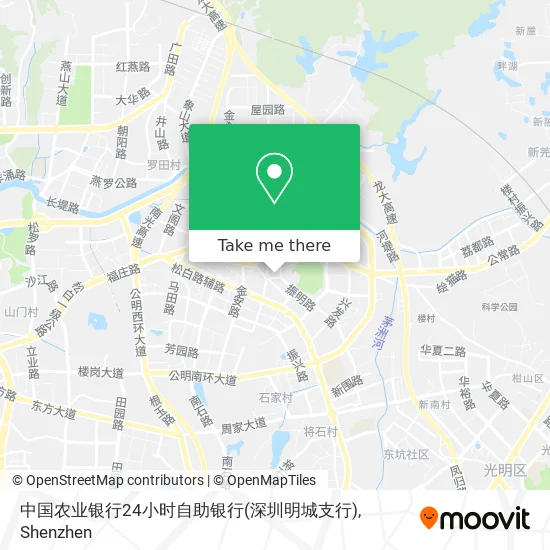 中国农业银行24小时自助银行(深圳明城支行) map