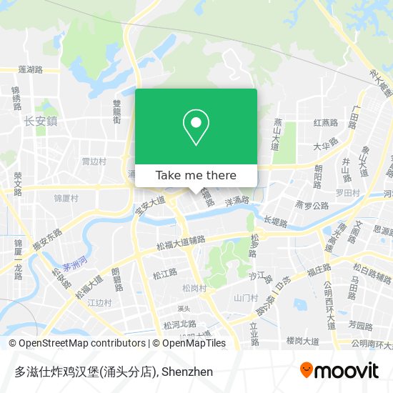 多滋仕炸鸡汉堡(涌头分店) map