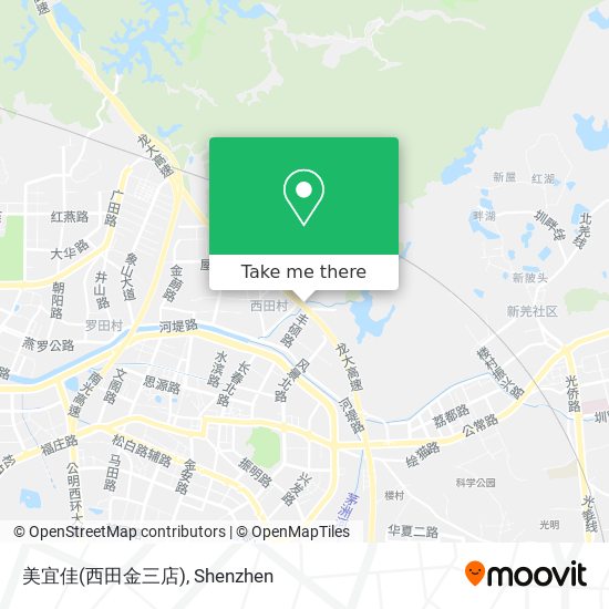 美宜佳(西田金三店) map