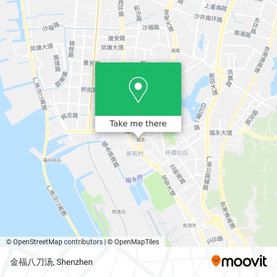 金福八刀汤 map