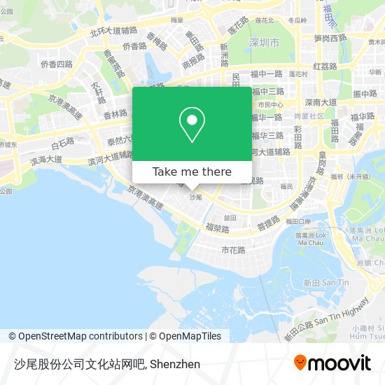 沙尾股份公司文化站网吧 map