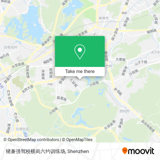 猪兼强驾校横岗六约训练场 map