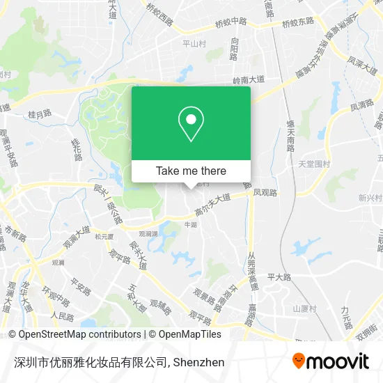 深圳市优丽雅化妆品有限公司 map