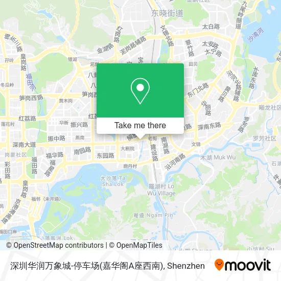 深圳华润万象城-停车场(嘉华阁A座西南) map