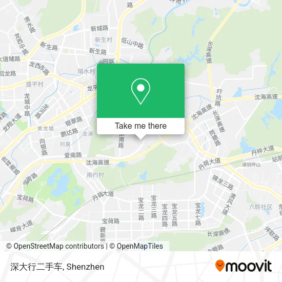 深大行二手车 map