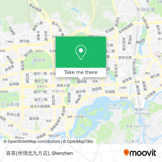 喜茶(华强北九方店) map