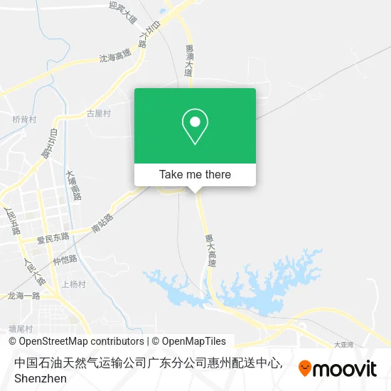 中国石油天然气运输公司广东分公司惠州配送中心 map
