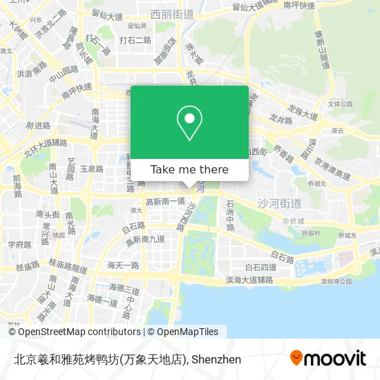 北京羲和雅苑烤鸭坊(万象天地店) map