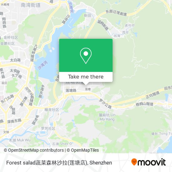 Forest salad蔬菜森林沙拉(莲塘店) map