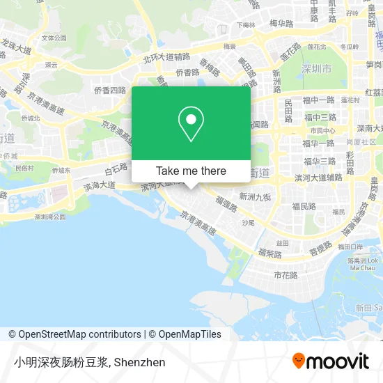 小明深夜肠粉豆浆 map
