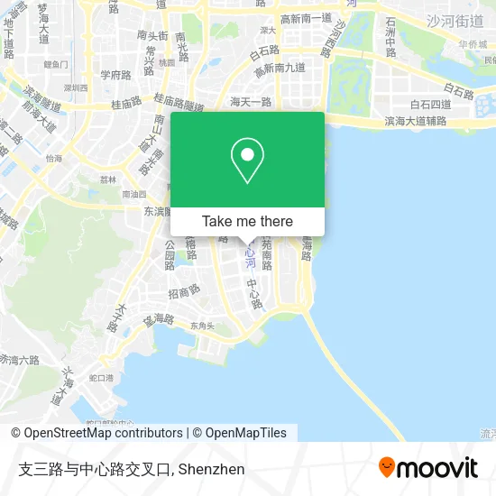 支三路与中心路交叉口 map