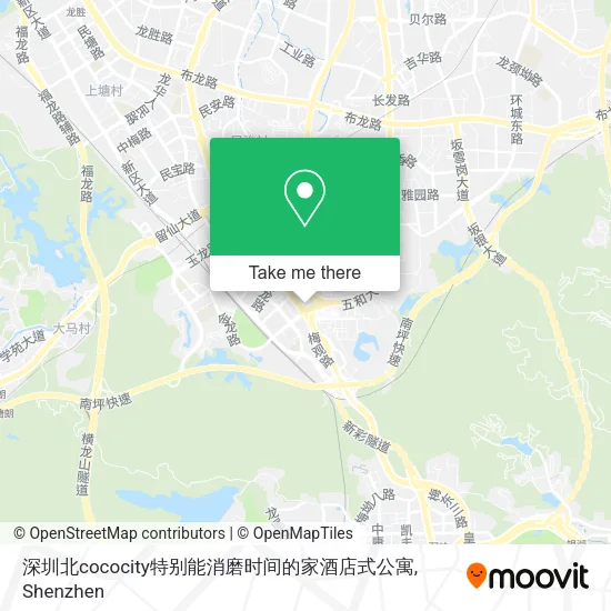 深圳北cococity特别能消磨时间的家酒店式公寓 map