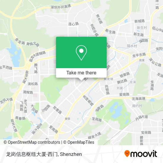 龙岗信息枢纽大厦-西门 map