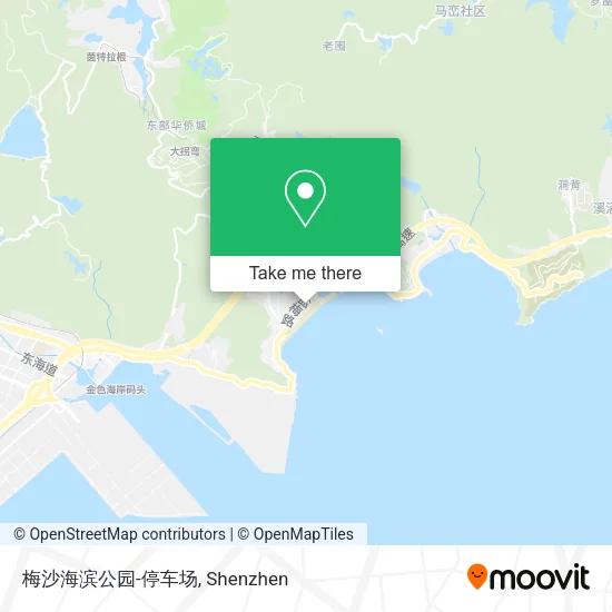 梅沙海滨公园-停车场 map
