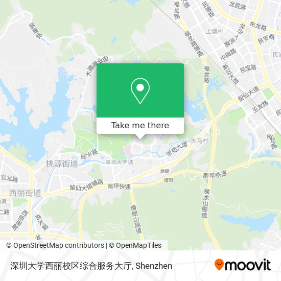 深圳大学西丽校区综合服务大厅 map