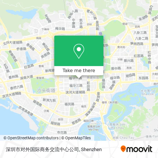深圳市对外国际商务交流中心公司 map