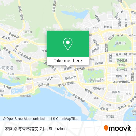 农园路与香林路交叉口 map