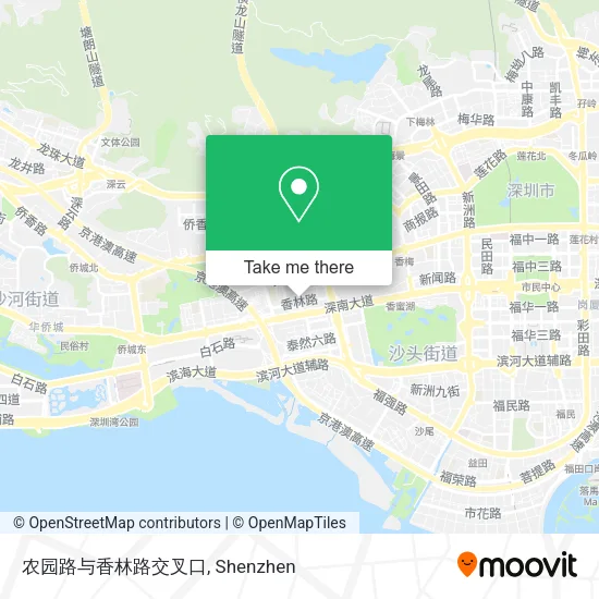 农园路与香林路交叉口 map