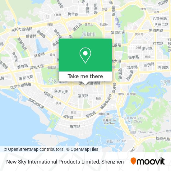 New Sky International Products Limited map