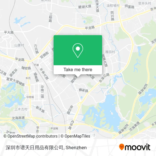 深圳市谱天日用品有限公司 map