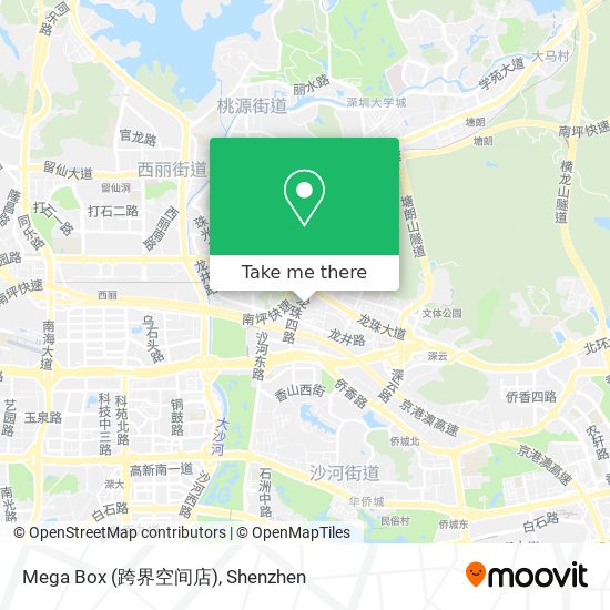 Mega Box (跨界空间店) map