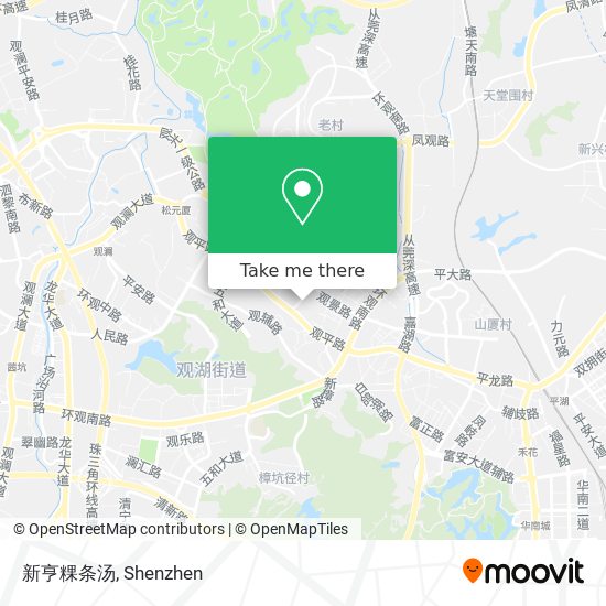 新亨粿条汤 map
