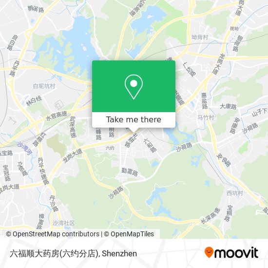 六福顺大药房(六约分店) map