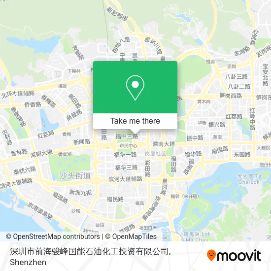 深圳市前海骏峰国能石油化工投资有限公司 map