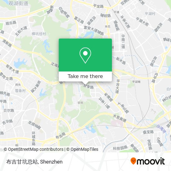 布吉甘坑总站 map