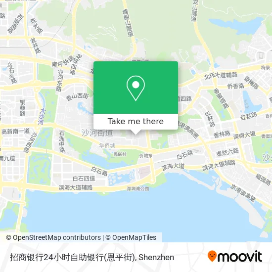 招商银行24小时自助银行(恩平街) map
