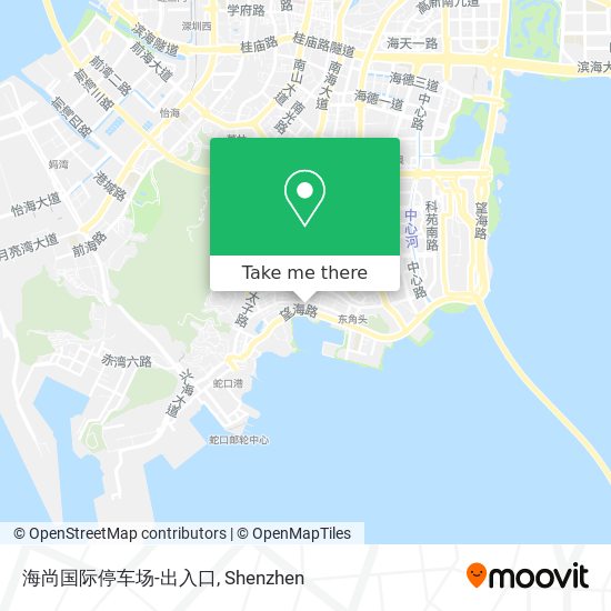 海尚国际停车场-出入口 map