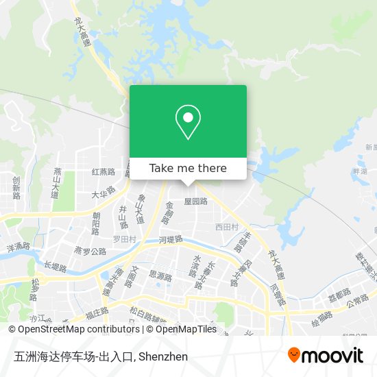 五洲海达停车场-出入口 map