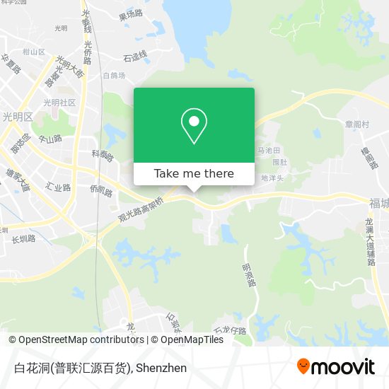 白花洞(普联汇源百货) map