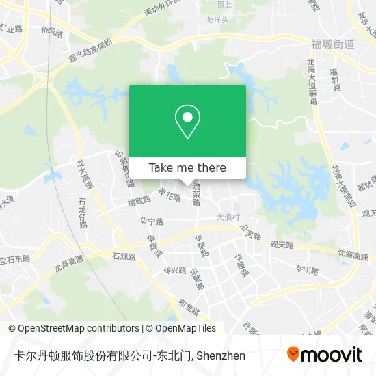卡尔丹顿服饰股份有限公司-东北门 map