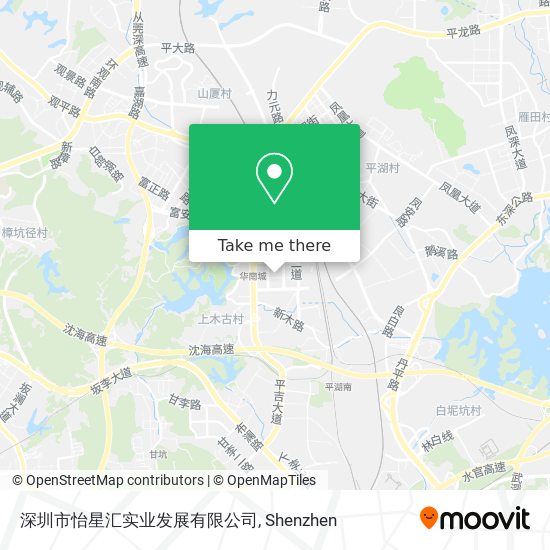 深圳市怡星汇实业发展有限公司 map