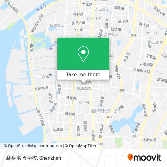 翻身实验学校 map