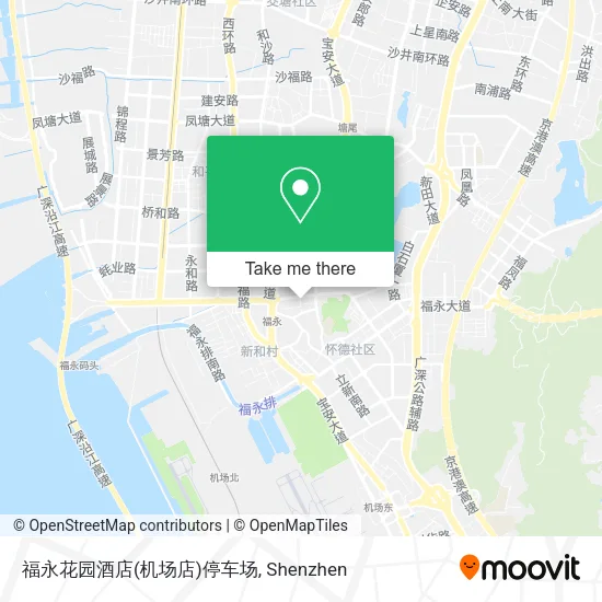 福永花园酒店(机场店)停车场 map