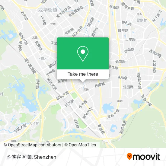 雁侠客网咖 map