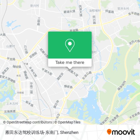 雁田东达驾校训练场-东南门 map