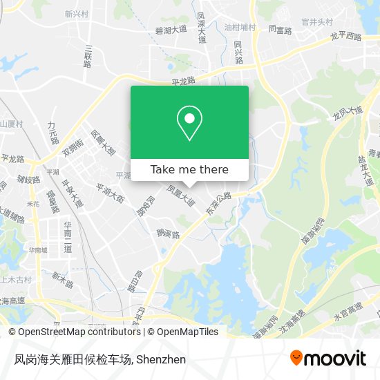 凤岗海关雁田候检车场 map